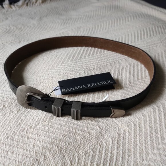 NWT Banana Republic Black Leather Belt